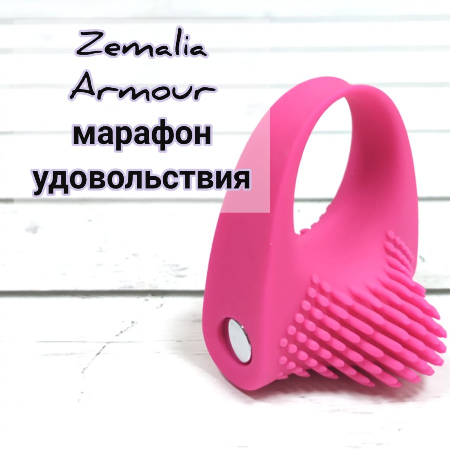 Виброкольцо Toyfa с хвостиком, розовое 00138526 - TOYFA - ВиброКольца - Купить