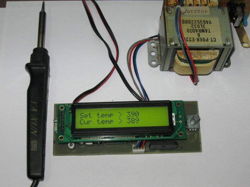 Паяльная станция на atmega8 с энкодером Паяльная станция на atmega8 с энкодером