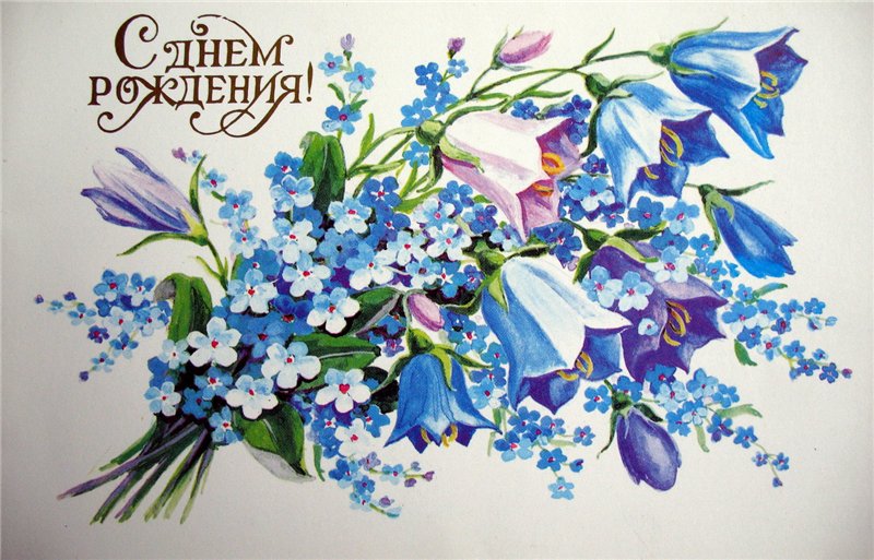 открытка полевые цветы с днем рождения только стоят